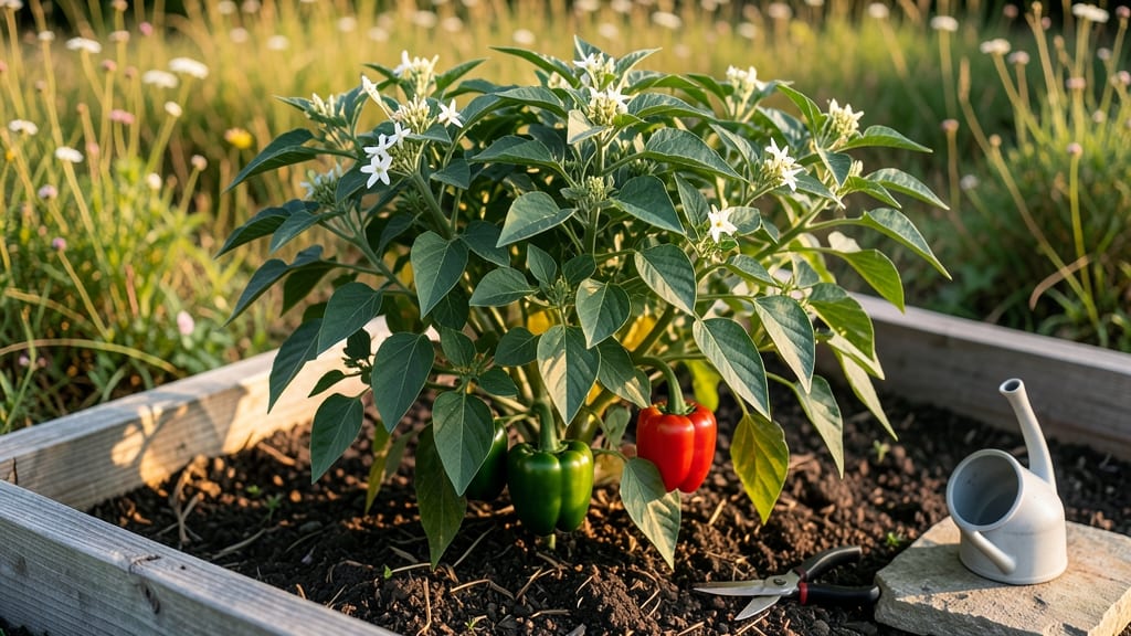 Green Pepper Garden: Vertical Space-Saver for Small Yards