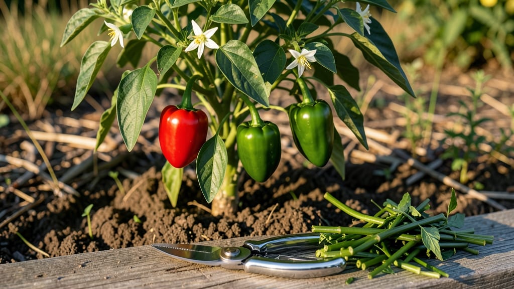 Pruning Bell Peppers Guide: Precision Trimming for Bushier Harvests