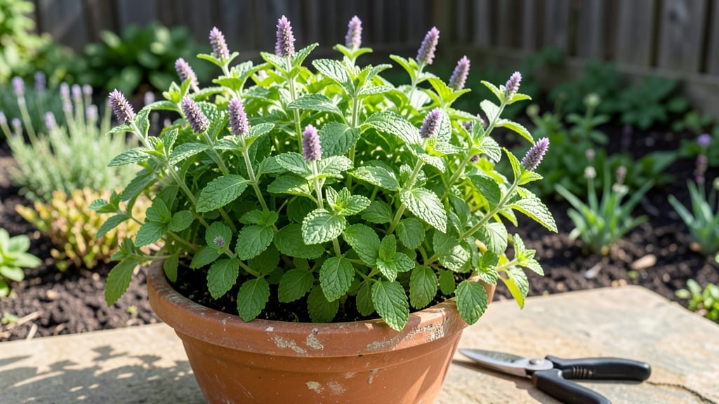 Potted Peppermint Plant: Year-Round Fragrance With Minimal Pruning